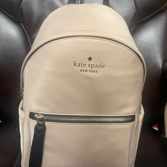 kate spade Beige Backpack with Black Accents - Picture 1 of 2
